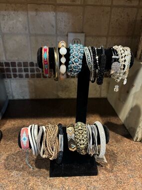 🧵Turquoise and Gold Multi-Style Women’s Bracelet Set